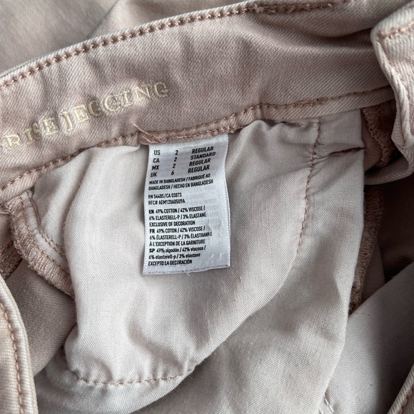 American Eagle Powder Pink High Rise Jeggings - Picture 7 of 8